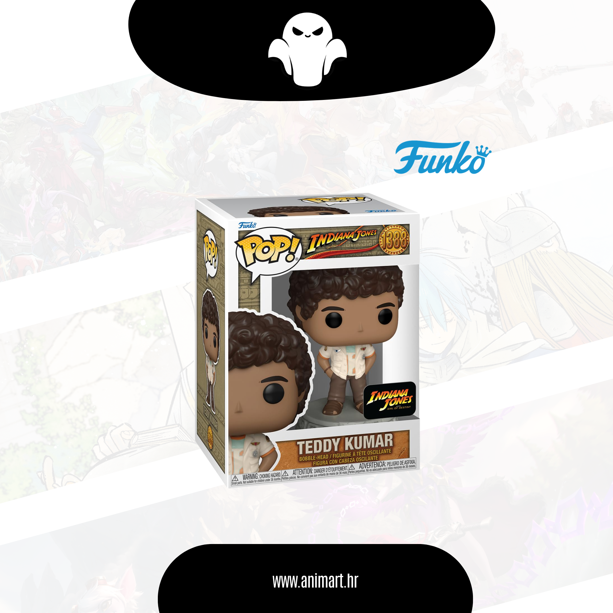 NewDrop (500 x 500 mm) (57) Funko POP! Indiana J. Teddy K. - Image 1