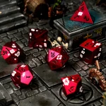 Dawn Blossom Metal RPG Dice - Image 2